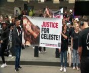 The family of slain woman Celeste Manno is pushing for law reforms in Victoria to introduce mandatory life sentences for murder. People took to the streets in Melbourne today - walking from parliament to the Supreme Court - to back the call.