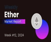 What was the closing price of Ether (ETH) last week? What was your Market Cap and Volume?&#60;br/&#62;Where can I find a weekly Ether (ETH) report?&#60;br/&#62;&#60;br/&#62;*Join BINANCE and get 20% OFF (EXCLUSIVE!) on trading fees forever! Sign up here: &#60;br/&#62;https://accounts.binance.com/register?ref=EV0UQQ7Z (or use the code EV0UQQ7Z)&#60;br/&#62;&#60;br/&#62;Week #12 - 03.17 to 03.24 ETHER (ETH) Weekly Report&#60;br/&#62;A weekly report on Ether/Ethereum (ETH), with market closing price, market capitalization, volume and dominance.&#60;br/&#62;#cryptocurrency #ether #ethreport #report #summary #marketupdate #financialeducation #educational #cryptocommunity &#60;br/&#62;&#60;br/&#62;*For the best experience, make sure you are watching in High Definition (HD) quality.&#60;br/&#62;&#60;br/&#62;Asset(s): ETH&#60;br/&#62;Interval: 1-Day (closed price)&#60;br/&#62;Currency: USD&#60;br/&#62;&#60;br/&#62;Soundtrack by Ben Fox - Here for a Good Time&#60;br/&#62;&#60;br/&#62; JOIN our groups to receive daily crypto market updates for FREE! Check out our links in the &#92;
