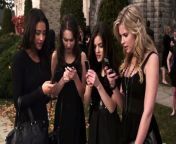 ast members Shay Mitchell, Janel Parrish, Sasha Pieterse, Lucy Hale, Ashley Benson, and Troian Bellisario share their favorite “A” texts from the entire series.