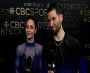 2024 Deanna Stellato-Dudek & Maxime Deschamps Worlds Post-SP Interview (1080p) - Canadian Television Coverage from dudek