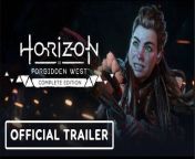 Horizon Forbidden West Complete Edition is the sequel to the action-adventure RPG developed by Guerrilla Games and Nixxes Software. Players head to the Forbidden West as Aloy and crew on a quest to rid and save Earth from powerful visitors. On PC, enjoy features such as ultra-wide support, frame generation software, and more for the base game and the Burning Shores DLC. Horizon Forbidden West Complete Edition is available now for PC alongside its release on PlayStation 4 (PS4), and PlayStation 5 (PS5).