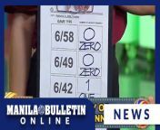 The Philippine Charity Sweepstakes Office (PCSO) announced another lucky winner for the Lotto 6/42 jackpot on Tuesday, Feb. 13.&#60;br/&#62;&#60;br/&#62;The PCSO said the lucky numbers were 19–31–11–23–13–17 with a jackpot of P7,083,788.60.&#60;br/&#62;&#60;br/&#62;READ: https://mb.com.ph/2024/2/13/new-millionaire-lone-bettor-wins-p7-m-lotto-jackpot&#60;br/&#62;&#60;br/&#62;Subscribe to the Manila Bulletin Online channel! - https://www.youtube.com/TheManilaBulletin&#60;br/&#62;&#60;br/&#62;Visit our website at http://mb.com.ph&#60;br/&#62;Facebook: https://www.facebook.com/manilabulletin &#60;br/&#62;Twitter: https://www.twitter.com/manila_bulletin&#60;br/&#62;Instagram: https://instagram.com/manilabulletin&#60;br/&#62;Tiktok: https://www.tiktok.com/@manilabulletin&#60;br/&#62;&#60;br/&#62;#ManilaBulletinOnline&#60;br/&#62;#ManilaBulletin&#60;br/&#62;#LatestNews