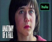 When a man mysteriously falls to his death, all eyes fall on his wife, Sandra. She must defend her innocence while the world picks her imperfect marriage apart.&#60;br/&#62;Watch the Academy Award nominated film, Anatomy Of A Fall on March 22nd.&#60;br/&#62;&#60;br/&#62;Watch Anatomy Of A Fall on Hulu!&#60;br/&#62;&#60;br/&#62;ABOUT Anatomy Of A Fall&#60;br/&#62;Anatomy of a Fall, directed by Justine Triet, is gaining popularity after its successful premiere at Cannes Film Festival, making it a front-runner for awards and Oscars nominations in 2024. The film explores a thrilling courtroom drama, where Sandra, played by Sandra Hüller, is tasked with proving her innocence after her husband&#39;s mysterious death, with their blind son as the only witness&#60;br/&#62;