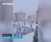 A few hours ago, large snowfalls were presented, painting the streets white, in several provinces such as Van and Muş.