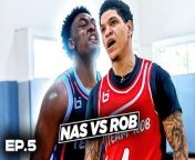 In Episode 5 we have the much anticipated match up between Team Nas featuring Nas, Duke, Body Bag, Tim, Chauncey and Vern. Facing and Team Rob featuring Rob and Iso tae from TNC, B Ellis, Monstar, JT Terrell and Left Hand Dom.