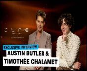 The stars of &#39;Dune: Part Two&#39;, Austin Butler and Timothée Chalamet, stop by to tell us about their sandworm-sized sequel, playing two of music&#39;s biggest ever idols and the albums they can&#39;t stop listening to right now.