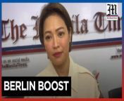&#39;A good time to strike&#39;&#60;br/&#62;&#60;br/&#62;Maria Yvette “Ivy” Banzon-Abalos, Philippine consulate general in Frankfurt, Germany says on Thursday, Feb. 29, 2024, thatthe visit of President Ferdinand Marcos Jr. to Berlin in March is a very good time for the Philippines to further strengthen its existing bonds of cooperation with Germany. &#60;br/&#62;&#60;br/&#62;Video by Catherine Valente&#60;br/&#62;&#60;br/&#62;Subscribe to The Manila Times Channel - https://tmt.ph/YTSubscribe &#60;br/&#62;Visit our website at https://www.manilatimes.net &#60;br/&#62; &#60;br/&#62;Follow us: &#60;br/&#62;Facebook - https://tmt.ph/facebook &#60;br/&#62;Instagram - https://tmt.ph/instagram &#60;br/&#62;Twitter - https://tmt.ph/twitter &#60;br/&#62;DailyMotion - https://tmt.ph/dailymotion &#60;br/&#62; &#60;br/&#62;Subscribe to our Digital Edition - https://tmt.ph/digital &#60;br/&#62; &#60;br/&#62;Check out our Podcasts: &#60;br/&#62;Spotify - https://tmt.ph/spotify &#60;br/&#62;Apple Podcasts - https://tmt.ph/applepodcasts &#60;br/&#62;Amazon Music - https://tmt.ph/amazonmusic &#60;br/&#62;Deezer: https://tmt.ph/deezer &#60;br/&#62;Tune In: https://tmt.ph/tunein&#60;br/&#62; &#60;br/&#62;#TheManilaTimes &#60;br/&#62;#tmtnews &#60;br/&#62;#philippines &#60;br/&#62;#germany