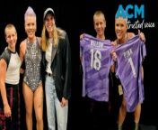 Lydia Williams, a goalkeeper for the Matildas presented a personalised goalkeeper jersey to both P!nk and her daughter Willow after the singer’s show in Melbourne on Saturday, February 24, 2024.&#60;br/&#62;