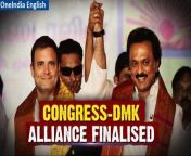 Tamil Nadu Chief Minister MK Stalin&#39;s DMK and ally Congress finalized a seat-sharing agreement, mirroring their successful 2019 formula. Congress secured nine seats in Tamil Nadu and one in Puducherry. DMK&#39;s alliance strategy aims to replicate past victories, with strategic seat allocations to allies like VCK and MDMK. The cohesive alliance, including MNM, underscores DMK&#39;s commitment to coalition politics for electoral success.&#60;br/&#62; &#60;br/&#62;#TamilNadu #CMStalin #DMK #Congress #RahulGandhi #MKStalin #Puducherry #Chennai #MDMK #LoKSabhaelections #Oneindia #Oneindianews &#60;br/&#62;~PR.152~ED.103~HT.95~