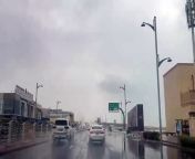 Navigating a rain-soaked afternoon can be treacherous, as one motorist learned on Al Safa Bridge.