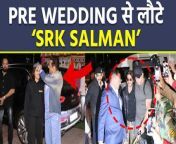 Anant Ambani Pre Wedding: देश की सबसे वैल्यूएबल कंपनी मुकेश अंबानी के छोटे बेटे अनंत अंबानी और राधिका मर्चेंट की प्री-वेडिंग सेरेमनी गुजरात के जामनगर में चल रही है। इसमें दुनियाभर की कई जानी-मानी हस्तियों को बुलाया गया है। कल प्री-वेडिंग का आखिरी दिन था ऐसे में वहां शिरकत करने वाले बॉलीवुड के खान अब अपने घर वापस लौट रहे हैं जिसका वीडियो सोशल मीडिया पर वायरल है।&#60;br/&#62; &#60;br/&#62;Anant Ambani Pre Wedding: The pre-wedding ceremony of Anant Ambani, the younger son of Mukesh Ambani, the country&#39;s most valuable company, and Radhika Merchant is going on in Jamnagar, Gujarat. Many well-known personalities from all over the world have been invited. Yesterday was the last day of pre-wedding, hence the Bollywood Khans who attended there are now returning to their home, the video of which is viral on social media &#60;br/&#62; &#60;br/&#62;#AnantAmbani #SalmanKhan #ShahrukhKhan &#60;br/&#62;&#60;br/&#62;~PR.115~ED.120~
