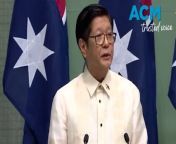 In a speech to the Australian federal parliament, the President of the Philippines spoke of the two countries&#39; bond. President Ferdinand Marcos Jr spoke of the threat to the South China Sea, a “global artery” that he said is crucial to both the Philippines and global peace.