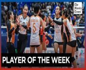 Louie Romero bags PVL Player Of The Week&#60;br/&#62;&#60;br/&#62;Louie Romero made a masterful performance of 27 excellent sets and scored two points, leading the Farm Fresh Foxies to stun the seasoned Chery Tiggo Crossovers via sweep, 25-23, 25-22, 25-16, in the PVL 2024 All-Filipino Conference at the FilOil EcoOil Center in San Juan City on Saturday, March 9.&#60;br/&#62;&#60;br/&#62;Romero shared the realities as a setter inside the court and also said she maximizes her time during their training to get to know her spikers.&#60;br/&#62;&#60;br/&#62;&#60;br/&#62;On Sunday, the PVL Press Corps named Romero Player of the Week. &#60;br/&#62;&#60;br/&#62;Video by Nicole Anne D.G. Bugauisan&#60;br/&#62;&#60;br/&#62;Subscribe to The Manila Times Channel - https://tmt.ph/YTSubscribe&#60;br/&#62; &#60;br/&#62;Visit our website at https://www.manilatimes.net&#60;br/&#62; &#60;br/&#62; &#60;br/&#62;Follow us: &#60;br/&#62;Facebook - https://tmt.ph/facebook&#60;br/&#62; &#60;br/&#62;Instagram - https://tmt.ph/instagram&#60;br/&#62; &#60;br/&#62;Twitter - https://tmt.ph/twitter&#60;br/&#62; &#60;br/&#62;DailyMotion - https://tmt.ph/dailymotion&#60;br/&#62; &#60;br/&#62; &#60;br/&#62;Subscribe to our Digital Edition - https://tmt.ph/digital&#60;br/&#62; &#60;br/&#62; &#60;br/&#62;Check out our Podcasts: &#60;br/&#62;Spotify - https://tmt.ph/spotify&#60;br/&#62; &#60;br/&#62;Apple Podcasts - https://tmt.ph/applepodcasts&#60;br/&#62; &#60;br/&#62;Amazon Music - https://tmt.ph/amazonmusic&#60;br/&#62; &#60;br/&#62;Deezer: https://tmt.ph/deezer&#60;br/&#62;&#60;br/&#62;Tune In: https://tmt.ph/tunein&#60;br/&#62;&#60;br/&#62;#themanilatimes &#60;br/&#62;#philippines&#60;br/&#62;#volleyball &#60;br/&#62;#sports