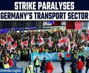 Once again, millions of travellers throughout Germany faced disruptions on March 7 as two unions initiated two-day walkouts over wage disputes and working conditions. The strike significantly impacted transportation networks, with approximately 80% of long-distance trains, regional trains, and commuter trains being cancelled due to the absence of train drivers. Furthermore, air travel also experienced disruptions, as ground staff at the German airline Lufthansa ceased operations early in the morning. &#60;br/&#62; &#60;br/&#62;#Germany #TransportStrike #TravelChaos #UnionStrike #PublicTransport #Transportation #TravelDisruption #StrikeAction #GermanyTravel #UnionProtest #TravelAlert #StrikeImpact #CommuteDisrupted #TransportCrisis #UnionAction #StrikeEffect #TravelChallenges #GermanUnion #TransportShutdown #TravelDisaster&#60;br/&#62;~HT.178~PR.152~ED.101~GR.121~
