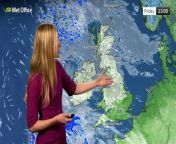 Remaining cloudy for northeast Scotland and northeast England with any showers during the morning, tending to fade. Further south and east, variable amounts of cloud with the best of the sunshine across East Anglia, southern counties of England and to the lee of higher terrain in the west. Feeling chilly in a brisk easterly breeze but less chilly in the south and west – This is the Met Office UK Weather forecast for the afternoon of 08/03/24. Bringing you today’s weather forecast is Annie Shuttleworth