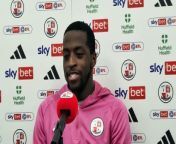 Crawley Town beat Notts County 2-1 at the Broadfield Stadium. Second half goals from Klaidi Lolos and Ade Adeyemo sealed the three points on a brilliant night for the Reds. Here is Adeyemo talking about his first goal in professional football
