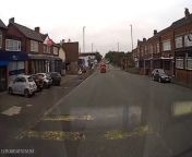 This is the moment a drugged-up driver caused £3,000 worth of damage after he careered his BMW into a row of parked cars on a garage forecourt.&#60;br/&#62;Footage shows Qays Ahmed narrowly missing a van as he attempts a dangerous overtake before he smashed into a brick wall outside Wingrove Cars on Westgate Road in Newcastle.&#60;br/&#62;&#60;br/&#62;Four vehicles were damaged during the smash before Ahmed tried to flee the scene with two passengers - leaving a pile of rubble behind.&#60;br/&#62;&#60;br/&#62;Credit: Northumbria Police