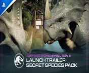 Jurassic World Evolution 2 - Secret Species Pack Launch Trailer &#124; PS5 &amp; PS4 Games&#60;br/&#62;&#60;br/&#62;Expand your park to include four new detailed species with the Jurassic World Evolution 2: Secret Species Pack. These magnificent additions feel more alive than ever before, giving your guests a unique and memorable experience.&#60;br/&#62;&#60;br/&#62; &#60;br/&#62;Purchase the Jurassic World Evolution 2: Secret Species Pack now on PlayStation Store.&#60;br/&#62;&#60;br/&#62;#ps5 #ps5games #ps4 #ps4games #jurssicworld