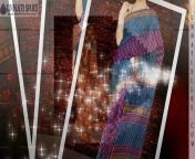 Unnati silks, largest ethnic online Indian shop offers exquisite designer Dabu Printed sarees with matching blouse for sale.&#60;br/&#62;