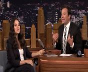 Mila Kunis and Jimmy start talking about her daughter Wyatt&#39;s reaction to her latest pregnancy, but the conversation devolves into a debate about outrunning MMA fighters.