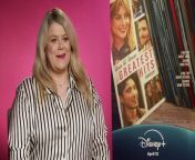 Lucy Boynton &amp; Justin H.Min are starring in the heart-wrenching Greatest Hits on Disney+. Justin reveals his hair style icon (Harry Styles) and they both discuss their love for one another&#39;s work as well as their ideal duet to sing together. Report by Jonesl. Like us on Facebook at http://www.facebook.com/itn and follow us on Twitter at http://twitter.com/itn