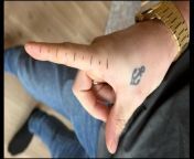 This man tattooed his finger to make a ruler finger. He drew 10 lines along his index finger at 1cm apart. The genius tattoo allowed him to measure everything he needed, whenever he wanted.