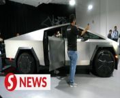 Tesla&#39;s much anticipated Cybertruck was previewed in Cyberjaya on Monday (April 8). &#60;br/&#62;&#60;br/&#62;Shown to the local press for the first time, the Cybertruck is the mid-spec all-wheel drive variant with dual electric motors, retailing for US&#36;82,000 (RM390,000) in the United States.  &#60;br/&#62;&#60;br/&#62;WATCH MORE: https://thestartv.com/c/news&#60;br/&#62;SUBSCRIBE: https://cutt.ly/TheStar&#60;br/&#62;LIKE: https://fb.com/TheStarOnline&#60;br/&#62;