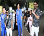 Comedians and Actors Kapil Sharma, Krushna Abhishek spotted together at Mumbai Airport, Viral Video .Watch Out &#60;br/&#62; &#60;br/&#62;#KapilSharma #KrushnaAbhishek #Comedian #ViralVideo&#60;br/&#62;~PR.128~ED.140~