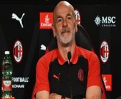 AC Milan v Lecce, Serie A 2023\ 24: the pre-match press conference from milan tithi nude