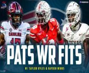 On the newest episode of Patriots Daily, Taylor Kyles from CLNS Media is joined by Underdog Fantasy&#39;s Hayden Winks to break down which wide receiver roles New England needs to fill, the best team fits throughout the draft, and more!&#60;br/&#62;&#60;br/&#62;This episode of the Patriots Daily Podcast is brought to you by:&#60;br/&#62;&#60;br/&#62;Prize Picks! Get in on the excitement with PrizePicks, America’s No. 1 Fantasy Sports App, where you can turn your hoops knowledge into serious cash. Download the app today and use code CLNS for a first deposit match up to &#36;100! Pick more. Pick less. It’s that Easy! &#60;br/&#62;&#60;br/&#62;#Patriots #NFL #NewEnglandPatriots