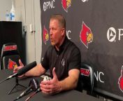 Louisville LB Coach Mark Ivey Talks Spring Practice (4\ 9\ 24) from how to mark