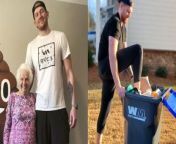Meet a real life giant - 7ft 1in man who is so tall strangers stop him in the street and ask for photos.&#60;br/&#62;&#60;br/&#62;Beau Brown, 30, has always been taller than average.&#60;br/&#62;&#60;br/&#62;When playing baseball as a child, his parents would have to bring his birth certificate as people would even question his age - thinking he was much older. &#60;br/&#62;&#60;br/&#62;His late dad, Duke, reached 6ft 9ins and his mum, Lisa Milecki is 6ft - so they couple weren&#39;t surprised when their son grew to more than 7ft.&#60;br/&#62;&#60;br/&#62;But being so tall means he has to make adjustments to fit into an average-sized world.&#60;br/&#62;&#60;br/&#62;Beau&#39;s house has 9ft ceilings, he had to have a custom 9ft long bed made to accommodate his large frame and he drives a Ford F50 Lightening truck.&#60;br/&#62;&#60;br/&#62;He struggles with doorways and ceilings in most buildings and his feet hang over the end of conventional beds.&#60;br/&#62;&#60;br/&#62;Beau, a full time content creator, from Atlanta, Georgia, US, said: &#92;
