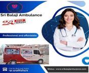 Sri Balaji Ambulance Services in Patna provides medical transportation via road service that are outfitted with appropriate line medical equipment for patients. We provide medical transfers with ICU-equipped Road Ambulances that are kept in clean condition until the transport mission is over.&#60;br/&#62;Web@:- https://bit.ly/3wX1CUr&#60;br/&#62;Web@:- https://bit.ly/49isCvb&#60;br/&#62;