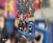 Two Barcelona fans arrested for Nazi salutes and racist chants from nazi iqbal sex video