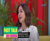 Aired (April 12, 2024): Nilinaw ni Kaye Abad ang tungkol sa viral video niya online na nag-grocery siya na may anim na body guards. #GMANetwork #GMADrama #Kapuso&#60;br/&#62;&#60;br/&#62;Get to know the latest update on your favorite showbiz personality together with &#39;The King of Talk&#39; Boy Abunda in &#39;Fast Talk with Boy Abunda’ weekdays at 4:45 PM on GMA Afternoon prime. #FastTalkwithBoyAbunda&#60;br/&#62;