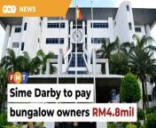 The High Court said the developer had breached its obligations as to materials and good workmanship under SPAs signed with the buyers.&#60;br/&#62;&#60;br/&#62;Read More: &#60;br/&#62;https://www.freemalaysiatoday.com/category/nation/2024/04/19/sime-darby-ordered-to-pay-6-bungalow-owners-rm4-8mil-for-defects/ &#60;br/&#62;&#60;br/&#62;Free Malaysia Today is an independent, bi-lingual news portal with a focus on Malaysian current affairs.&#60;br/&#62;&#60;br/&#62;Subscribe to our channel - http://bit.ly/2Qo08ry&#60;br/&#62;------------------------------------------------------------------------------------------------------------------------------------------------------&#60;br/&#62;Check us out at https://www.freemalaysiatoday.com&#60;br/&#62;Follow FMT on Facebook: https://bit.ly/49JJoo5&#60;br/&#62;Follow FMT on Dailymotion: https://bit.ly/2WGITHM&#60;br/&#62;Follow FMT on X: https://bit.ly/48zARSW &#60;br/&#62;Follow FMT on Instagram: https://bit.ly/48Cq76h&#60;br/&#62;Follow FMT on TikTok : https://bit.ly/3uKuQFp&#60;br/&#62;Follow FMT Berita on TikTok: https://bit.ly/48vpnQG &#60;br/&#62;Follow FMT Telegram - https://bit.ly/42VyzMX&#60;br/&#62;Follow FMT LinkedIn - https://bit.ly/42YytEb&#60;br/&#62;Follow FMT Lifestyle on Instagram: https://bit.ly/42WrsUj&#60;br/&#62;Follow FMT on WhatsApp: https://bit.ly/49GMbxW &#60;br/&#62;------------------------------------------------------------------------------------------------------------------------------------------------------&#60;br/&#62;Download FMT News App:&#60;br/&#62;Google Play – http://bit.ly/2YSuV46&#60;br/&#62;App Store – https://apple.co/2HNH7gZ&#60;br/&#62;Huawei AppGallery - https://bit.ly/2D2OpNP&#60;br/&#62;&#60;br/&#62;#FMTNews #WongKianKheong #SimeDarbyPropertyBhd #BukitJelutong