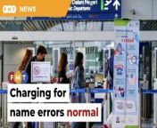 Mavcom says airlines must ensure that passengers are fully aware of the fees associated with name changes on tickets.&#60;br/&#62;&#60;br/&#62;Read More: &#60;br/&#62;https://www.freemalaysiatoday.com/category/nation/2024/04/17/normal-for-airlines-to-charge-for-name-errors-says-mavcom/&#60;br/&#62;&#60;br/&#62;Laporan Lanjut: &#60;br/&#62;https://www.freemalaysiatoday.com/category/bahasa/tempatan/2024/04/17/caj-pembetulan-nama-pada-tiket-penerbangan-amalan-biasa-kata-mavcom/&#60;br/&#62;&#60;br/&#62;Free Malaysia Today is an independent, bi-lingual news portal with a focus on Malaysian current affairs.&#60;br/&#62;&#60;br/&#62;Subscribe to our channel - http://bit.ly/2Qo08ry&#60;br/&#62;------------------------------------------------------------------------------------------------------------------------------------------------------&#60;br/&#62;Check us out at https://www.freemalaysiatoday.com&#60;br/&#62;Follow FMT on Facebook: https://bit.ly/49JJoo5&#60;br/&#62;Follow FMT on Dailymotion: https://bit.ly/2WGITHM&#60;br/&#62;Follow FMT on X: https://bit.ly/48zARSW &#60;br/&#62;Follow FMT on Instagram: https://bit.ly/48Cq76h&#60;br/&#62;Follow FMT on TikTok : https://bit.ly/3uKuQFp&#60;br/&#62;Follow FMT Berita on TikTok: https://bit.ly/48vpnQG &#60;br/&#62;Follow FMT Telegram - https://bit.ly/42VyzMX&#60;br/&#62;Follow FMT LinkedIn - https://bit.ly/42YytEb&#60;br/&#62;Follow FMT Lifestyle on Instagram: https://bit.ly/42WrsUj&#60;br/&#62;Follow FMT on WhatsApp: https://bit.ly/49GMbxW &#60;br/&#62;------------------------------------------------------------------------------------------------------------------------------------------------------&#60;br/&#62;Download FMT News App:&#60;br/&#62;Google Play – http://bit.ly/2YSuV46&#60;br/&#62;App Store – https://apple.co/2HNH7gZ&#60;br/&#62;Huawei AppGallery - https://bit.ly/2D2OpNP&#60;br/&#62;&#60;br/&#62;#FMTNews #ZaidIbrahim #Mavcom #MACPC