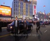 Kim Jong-un waves to crowds as he opens new development project in North KoreaSource AP