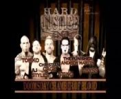 TNA Hard Justice 2007 - Abyss, Andrew Martin & Sting vs Christian Cage, AJ Styles & Tomko (Doomsday Chamber Of Blood Match) from yas 16 with fukinge hard