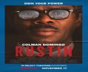 Rustin is a 2023 American biographical drama film directed by George C. Wolfe, from a screenplay by Julian Breece and Dustin Lance Black, and a story by Breece about the life of civil rights activist Bayard Rustin.[2] Produced by Barack and Michelle Obama&#39;s production company Higher Ground, the film stars Colman Domingo in the title role, alongside Chris Rock, Glynn Turman, Aml Ameen, Gus Halper, CCH Pounder, Da&#39;Vine Joy Randolph, Johnny Ramey, Michael Potts, Jeffrey Wright, and Audra McDonald. It is based on the true story of Rustin, who helped Martin Luther King Jr. and others organize the 1963 March on Washington.