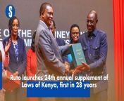 President William Ruto on Tuesday launched the 24th annual supplement of the Laws of Kenya. https://rb.gy/ja4c90