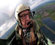 A daredevil OAP has marked his 86th birthday by performing a series of aerial stunts - in a Spitfire.&#60;br/&#62;&#60;br/&#62;Alan Taylor called his time in the two-seater WW2-era fighter “fabulous” and said he did not feel sick even when his pilot flipped the aircraft upside down.&#60;br/&#62;&#60;br/&#62;He had been fascinated with the famed plane since he was a child and jumped at the chance to take to the skies in a vintage model with a pleasure flight company.&#60;br/&#62;&#60;br/&#62;Alan took off from Blackpool Airport, Lancs, and circled over his home in Whalley, where his neighbours had arranged a street party for his birthday.&#60;br/&#62;&#60;br/&#62;And while he initially declined his pilot&#39;s request to make some more advanced manoeuvres, he later gave him the all-clear to pull off some barrel rolls.