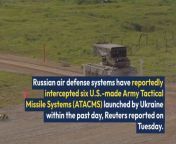 In the latest development, Russian air defense systems have reportedly intercepted six U.S.-made Army Tactical Missile Systems (ATACMS) launched by Ukraine within the past day.&#60;br/&#62;&#60;br/&#62;What Happened: Russia’s air defense systems successfully intercepted six ATACMS missiles, Reuters reported on Tuesday. These missiles were part of a &#36;300 million military aid package that U.S. President Joe Biden approved for Ukraine on Mar. 12, as disclosed by a U.S. official last week.