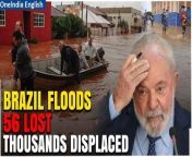 Get the latest updates on the devastating floods in Brazil, where at least 56 people have lost their lives and many more are displaced. Follow the urgent rescue efforts in Rio Grande do Sul as authorities work against the clock to save lives. Stay informed on this unfolding tragedy and its impact on communities across Brazil. &#60;br/&#62; &#60;br/&#62;#Brazil #BrazilFloods #BrazilFloodsAftermath #BrazilRescue #RioGrandedoSul #BrazilNews #BrazilRains #OneindiaNews&#60;br/&#62;~HT.99~PR.274~ED.102~