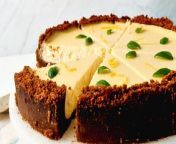 In this video, learn how to make a creamy and zesty Limoncello-Ricotta Cheesecake. The crust of this cheesecake is made with spiced butter cookies that are first crushed and then baked in the oven. The light, creamy cheesecake filling is made with a mixture of cream cheese and ricotta cheese. The limoncello and lemon juice provides the tangy citrus flavor that this decadent dessert is known for. After baking the cake, garnish with fresh leaves of basil to finish.