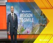 AccuWeather&#39;s Bernie Rayno and Kristina Shalhoup share the reason to smile for March 26, featuring a bond between a swan couple forming the shape of a heart at a park in England.