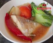Got a fish? Want some soup? Let me share you the Fish in Miso Soup Recipe!! Get some tips and tricks&#60;br/&#62;#fishrecipe #misosouprecipe #fishinmisosoup #howtocookfish #asianrecipe #healthyfood # AI&#60;br/&#62;&#60;br/&#62;Miso soup (味噌汁, misoshiru) is a traditional Japanese soup consisting of a dashi stock into which softened miso paste is mixed. In addition, there are many optional ingredients (various vegetables, tofu, abura-age, etc.) that may be added depending on regional and seasonal recipes, and personal preference. In Japanese food culture, miso soup is a representative of soup dishes served with rice. Miso soup is also called omiotsuke (御味御付).&#60;br/&#62;Along with suimono (clear soup seasoned with a small amount of soy sauce and salt in a dashi stock), miso soup is considered to be one of the two basic soup types of Japanese cuisine&#60;br/&#62;The type of miso paste chosen for the soup defines a great deal of its character and flavor. Miso pastes (a traditional Japanese seasoning produced by fermenting soybeans with salt and the fungus Aspergillus oryzae, known in Japanese as kōjikin [ja] (麹菌), and sometimes rice, barley, or other ingredients) can be categorized into red (akamiso), white (shiromiso), or mixed (awase).[2] There are many variations within these themes, including regional variations, such as Shinshū miso or Sendai miso &#60;br/&#62;The amount of time taken also affects its flavor: a miso paste that has been fermented for a shorter period of time, such as a white miso, provides a lighter, sweeter flavor, while one which has been fermented for a longer period, such as a red miso, gives the miso soup a stronger, deeper one.&#60;br/&#62;More than 80% of Japan&#39;s annual production of miso is used in miso soup, and 75% of all Japanese people consume miso soup at least once a day&#60;br/&#62;❤️ Friends, if you liked the video, you can help the channel:&#60;br/&#62;&#60;br/&#62; Share this video with your friends on social networks. Subscribe to our channel, click the bell!Rate the video!- for us it is pleasant and important for the development of the channel!Subscribe to the channel:&#60;br/&#62;&#60;br/&#62; / @mbkitchenette&#60;br/&#62;&#60;br/&#62;Join this channel to get access to perks:&#60;br/&#62;https://www.youtube.com/channel/UCmTn020AbnNhq7gc4E_X-DQ/join&#60;br/&#62;&#60;br/&#62;&#60;br/&#62;Join this channel to get access to perks:&#60;br/&#62;https://www.youtube.com/channel/UCmTn020AbnNhq7gc4E_X-DQ/join&#60;br/&#62;&#60;br/&#62;https://bit.ly/3SafwuE