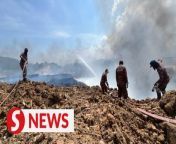 More than 97% of the fire at the Kayu Madang landfill in Kota Kinabalu, Sabah has been extinguished on the fifth day of the operation on Thursday (March 28). &#60;br/&#62;&#60;br/&#62;WATCH MORE: https://thestartv.com/c/news&#60;br/&#62;SUBSCRIBE: https://cutt.ly/TheStar&#60;br/&#62;LIKE: https://fb.com/TheStarOnline